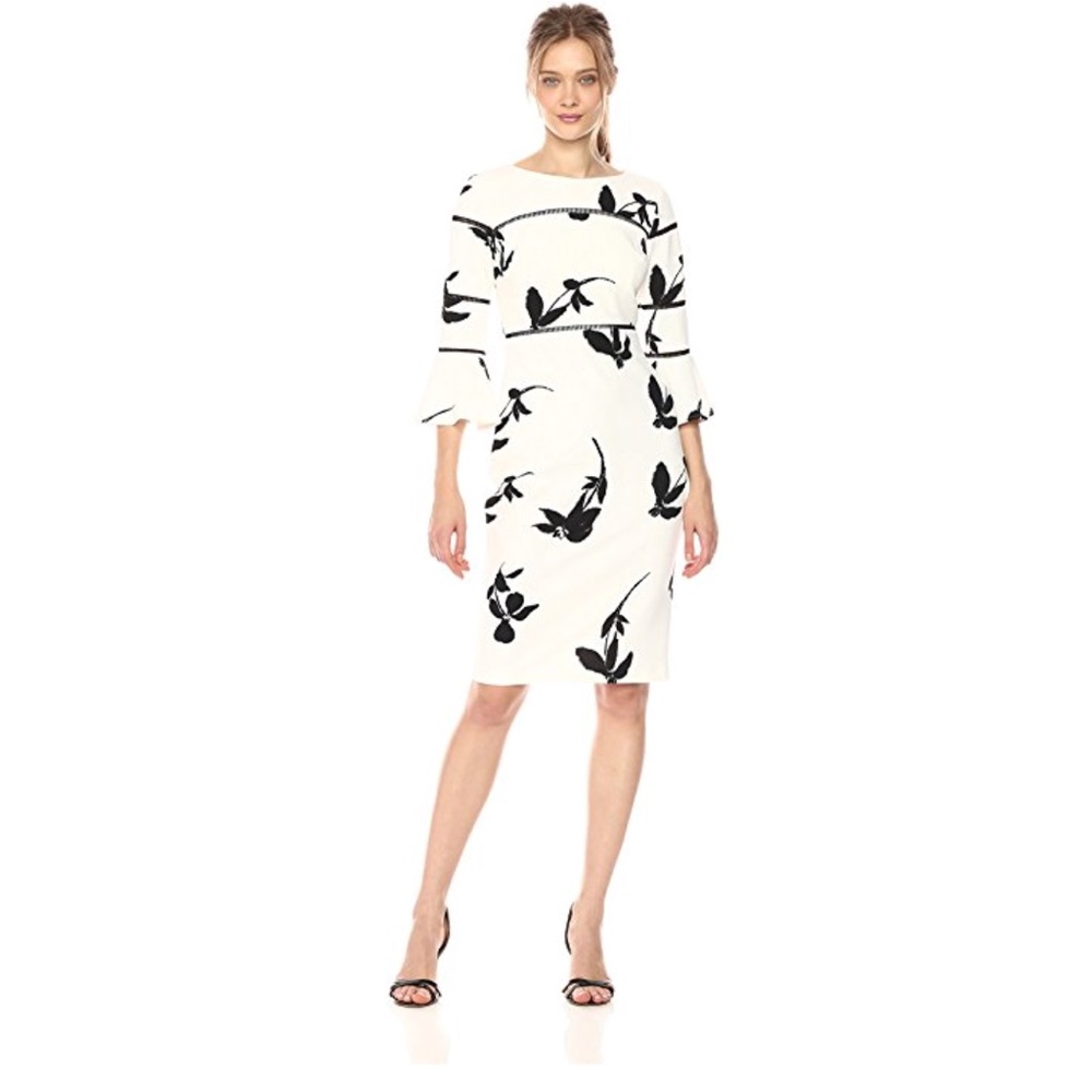 Women’s Floating Floral Crepe Dress